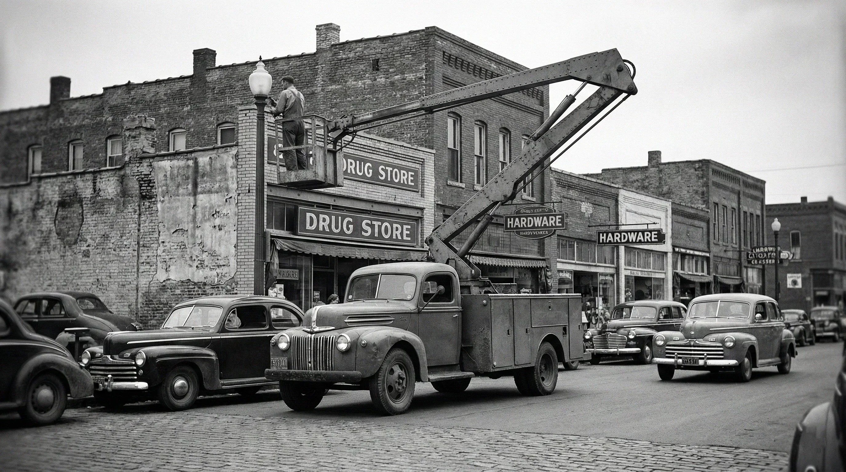 Die Geschichte der Arbeitsbühnen: Von frühen Hebesystemen bis zur modernen MEWP-Industrie