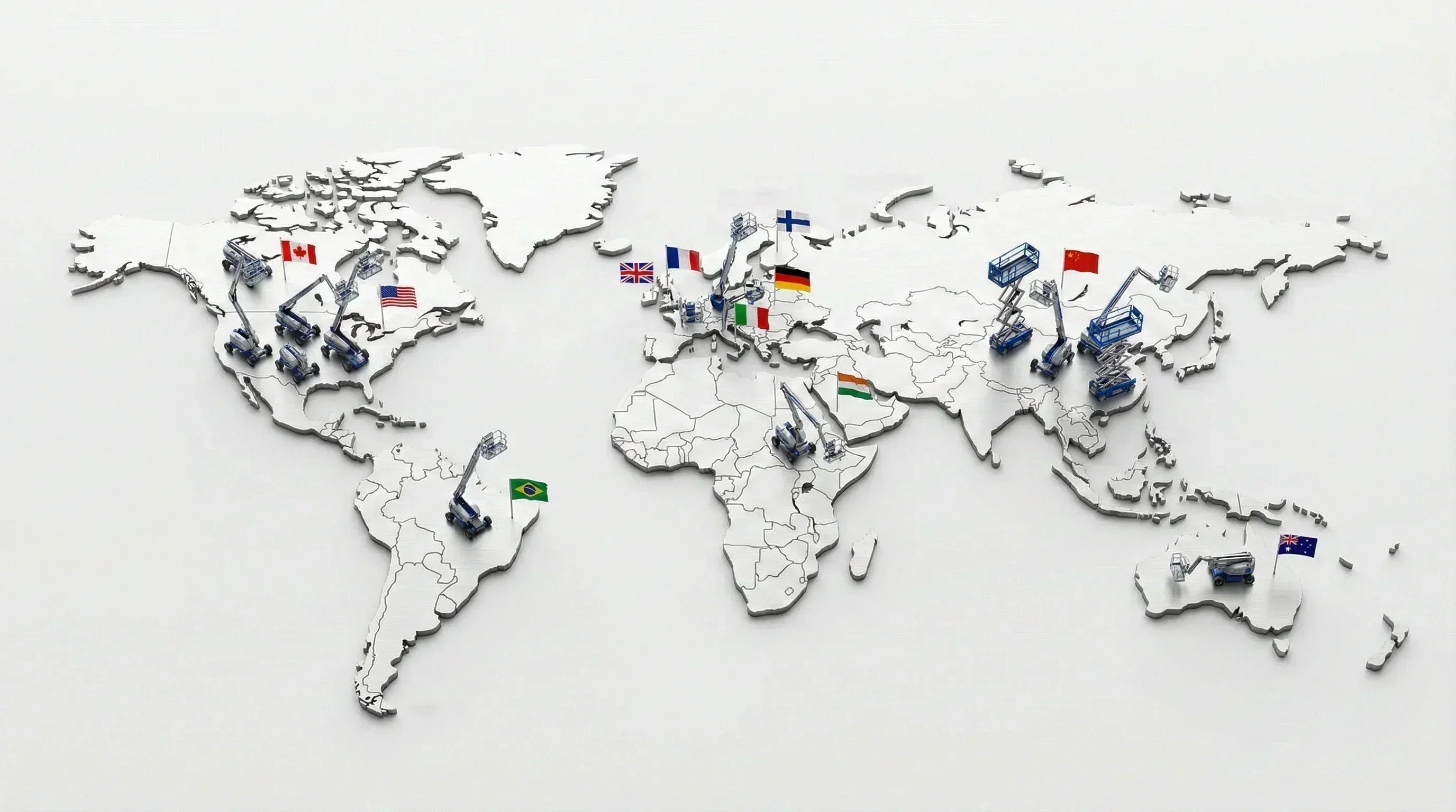 Arbeitsbühnen weltweit: Der internationale Vergleich von Märkten, Herstellern & Kosten - BIBERGER