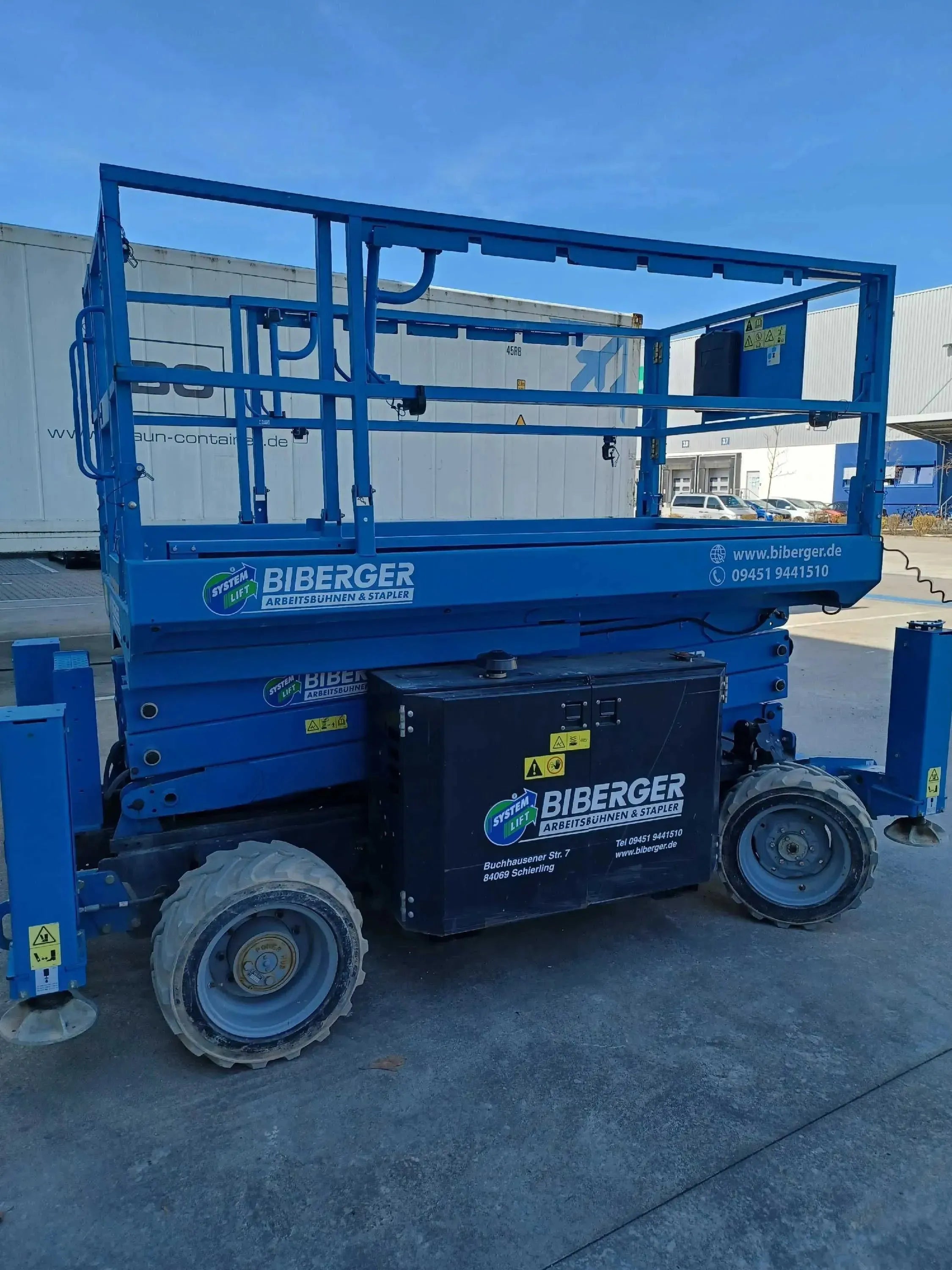 GS 2669 RT 10m, Diesel, Gelände, kaufen, Scherenbühne, Schwerlast - BIBERGER