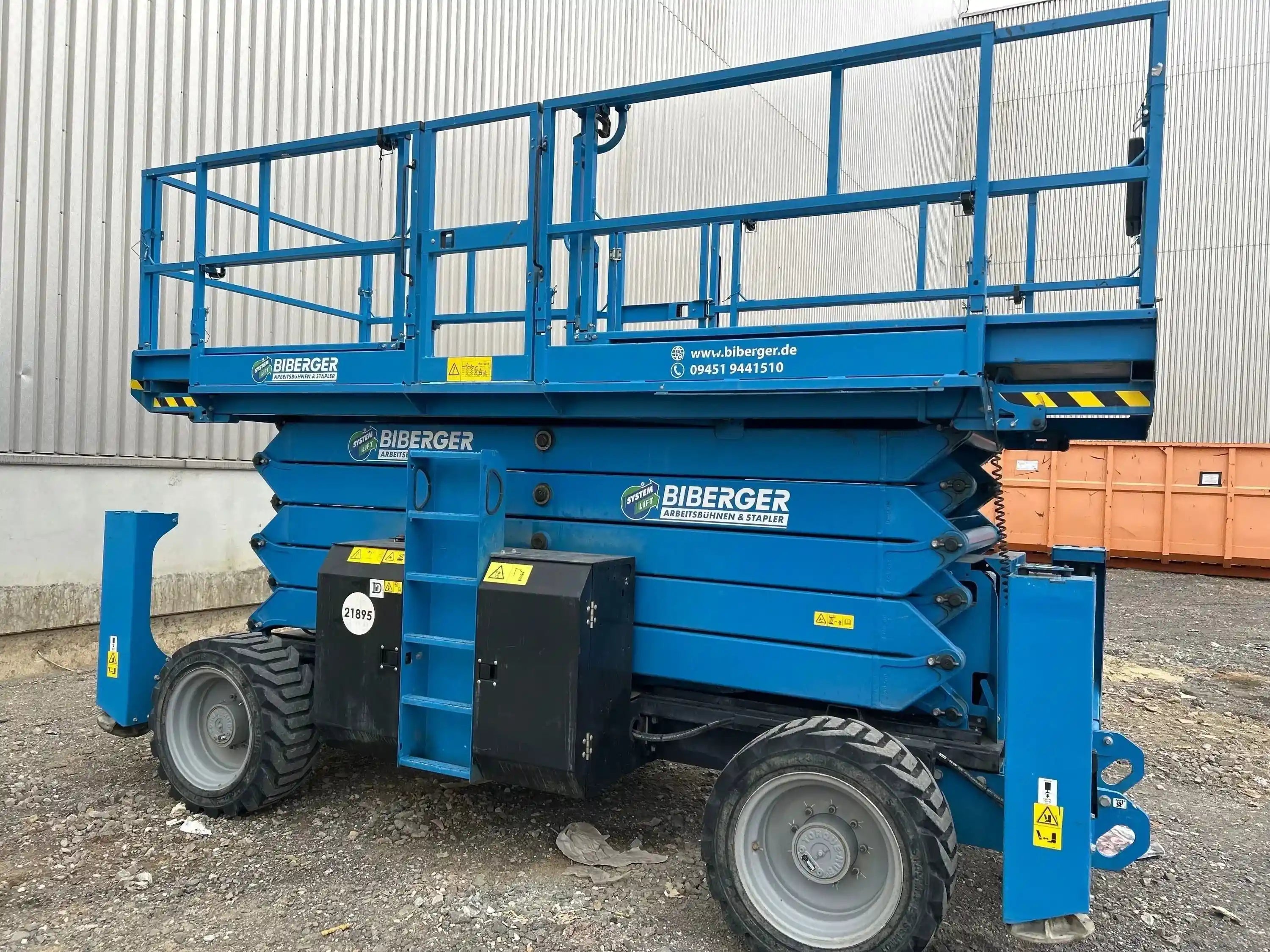 GS 5390 RT 18m, Gelände, kaufen, Megadeck, Scherenbühne, Schwerlast - BIBERGER