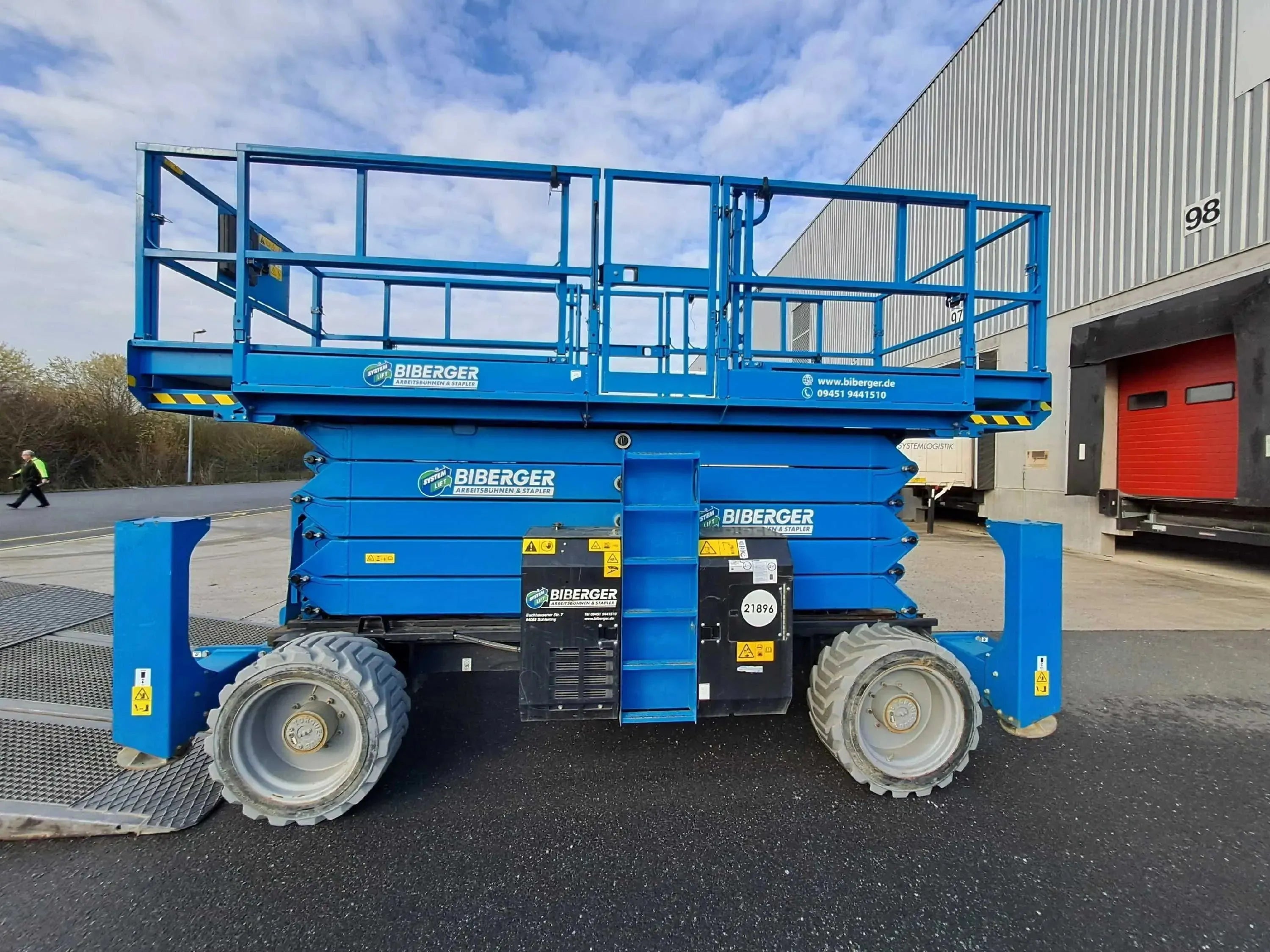 GS 5390 RT 18m, Diesel, Gelände, kaufen, Megadeck, Scherenbühne, Schwerlast - BIBERGER