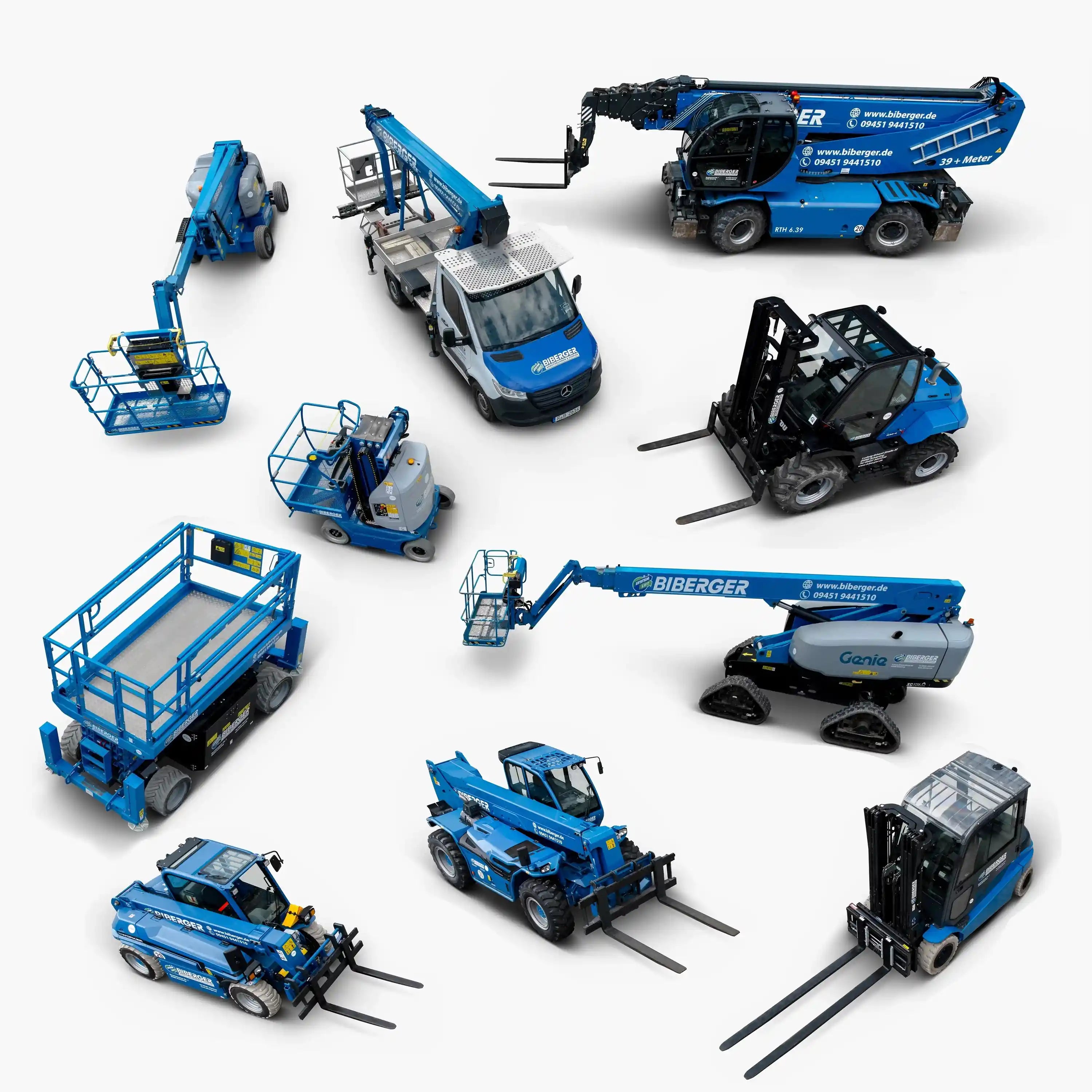 Arbeitsbühnen und Staplervermietung