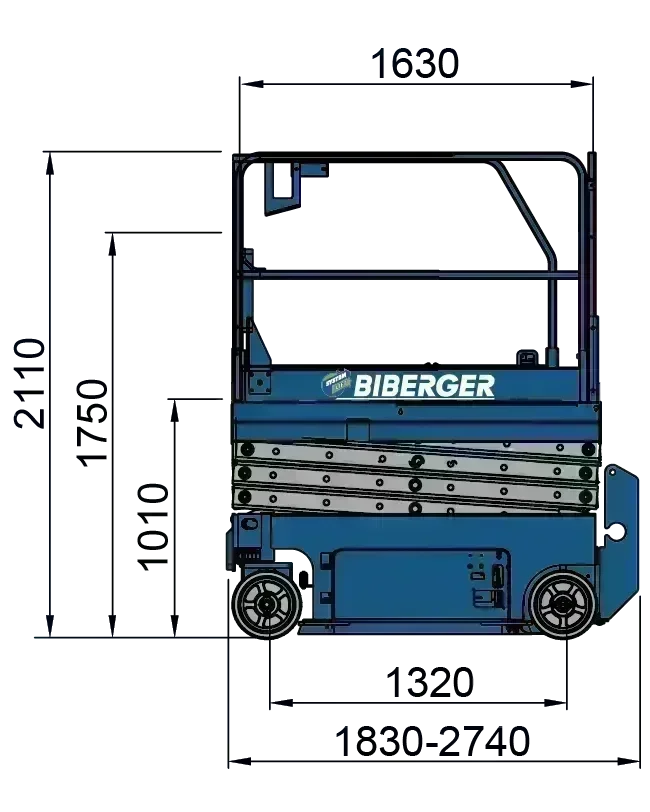 GS 1932 8m, Elektro, kaufen, Scherenbühne - BIBERGER