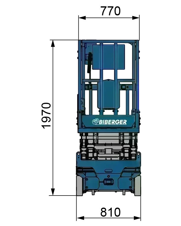 GS 1932m 8m, Elektro, kaufen, Scherenbühne - BIBERGER