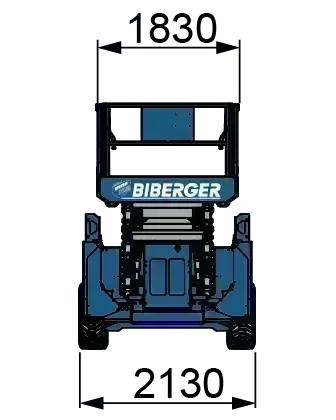 GS 5390 RT 18m, Gelände, kaufen, Megadeck, Scherenbühne, Schwerlast - BIBERGER