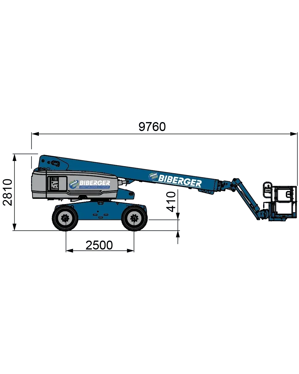 S65 XC 22m, Diesel, Gelände, kaufen, Schwerlast - BIBERGER