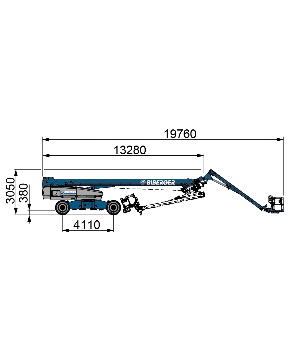 SX 135 XC 43m, Diesel, kaufen, Schwerlast - BIBERGER