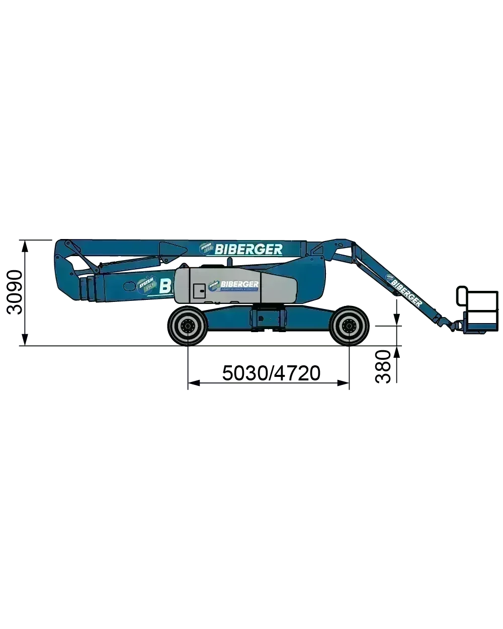 ZX 135/70 43m, Diesel, Gelände, kaufen - BIBERGER