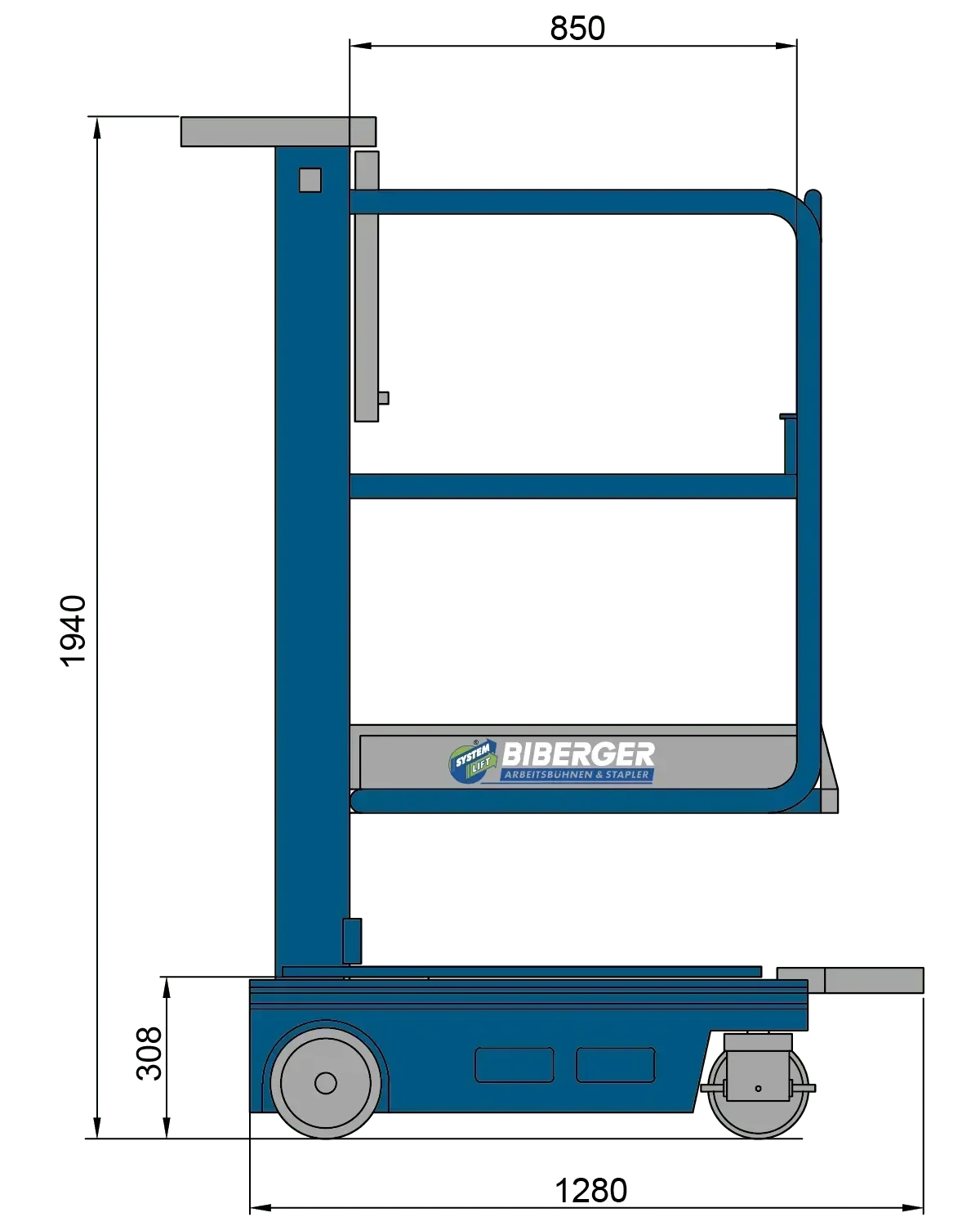 Ecolift 4m, Elektro, kaufen, senkrechtlift - BIBERGER