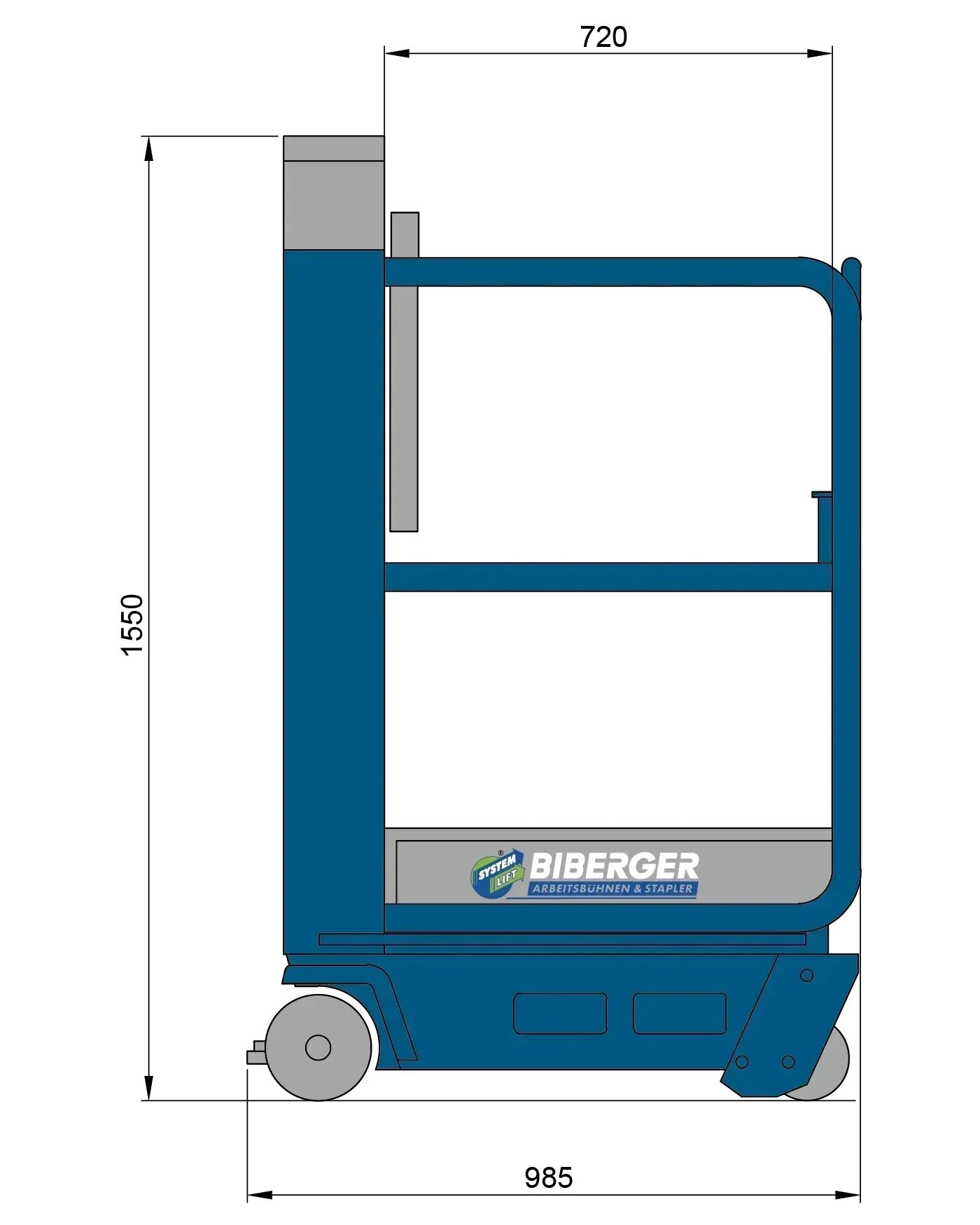 Pecolift 3m, 4m, Elektro, kaufen, senkrechtlift - BIBERGER