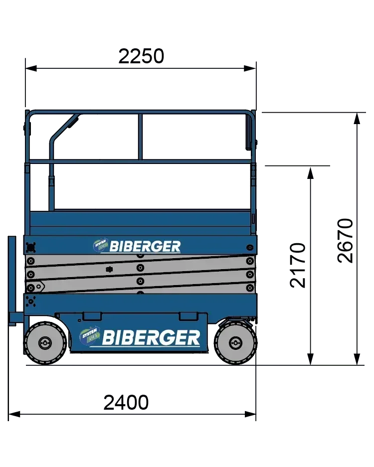 X14EN 14m, kaufen, Kompakt, Scherenbühne - BIBERGER
