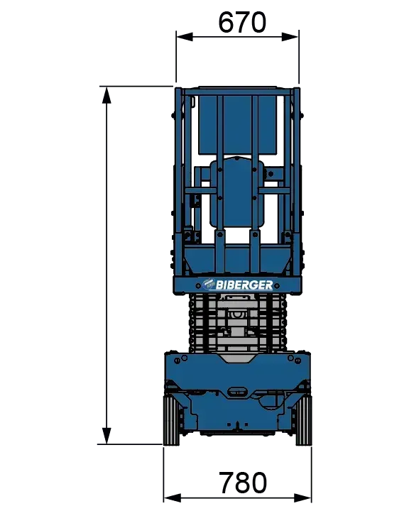 GS 1330m 6m, Elektro, kaufen, Scherenbühne - BIBERGER