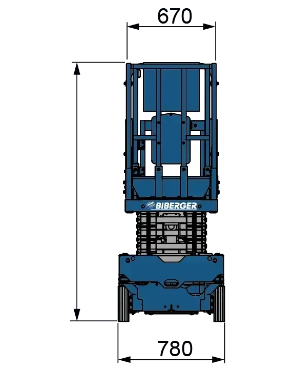GS 1330m 6m, Elektro, kaufen, Scherenbühne - BIBERGER