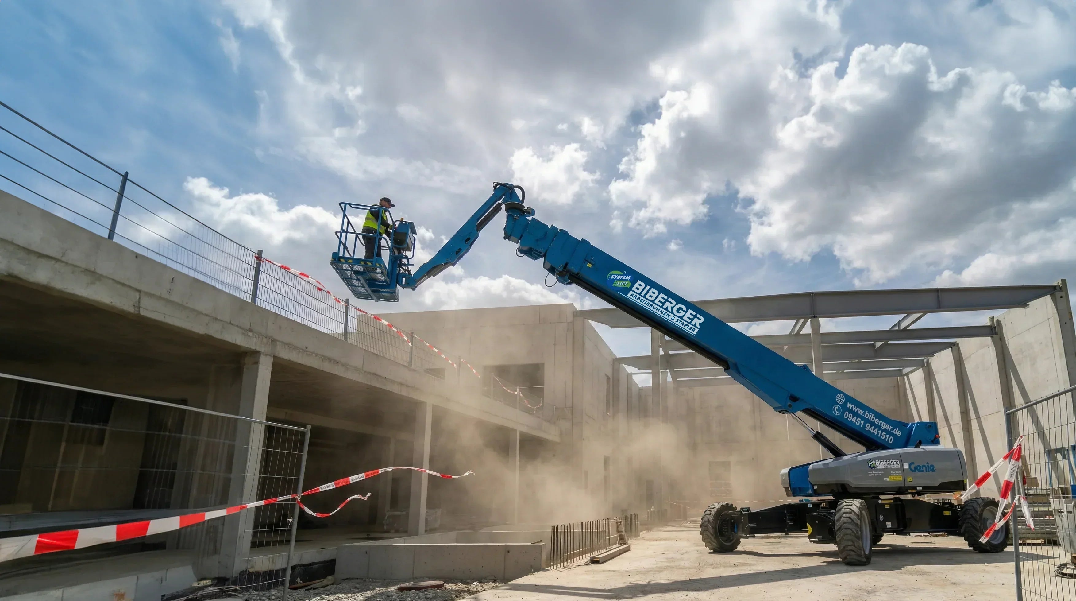 Wind und Arbeitsbühnen: Was Du für einen sicheren Einsatz unbedingt wissen musst