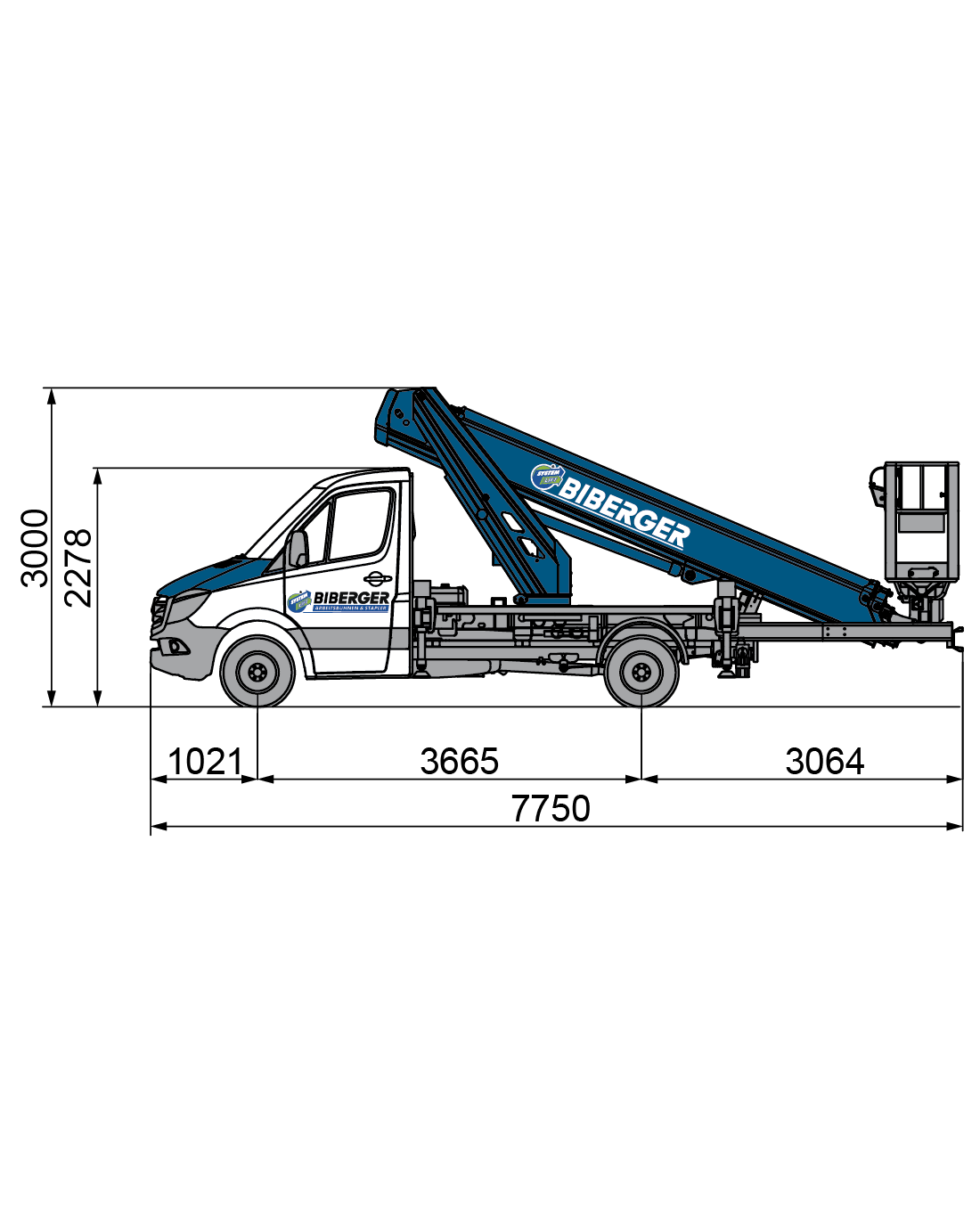 Biberger-Mass-Multitel-MTE-230-EX-MERCEDES - BIBERGER