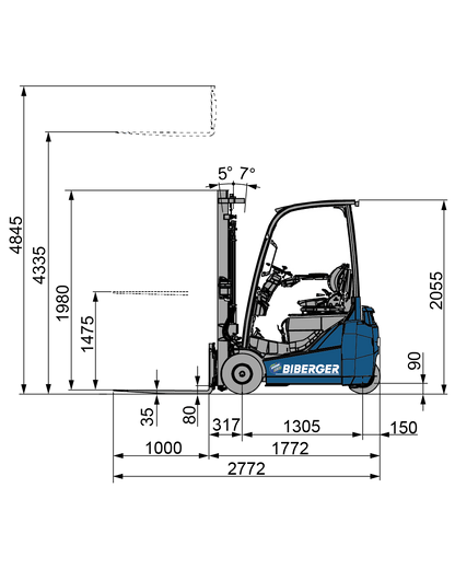 Biberger-Stapler-Mass-Toyota-Traigo-48-8FBE15T-VS - BIBERGER