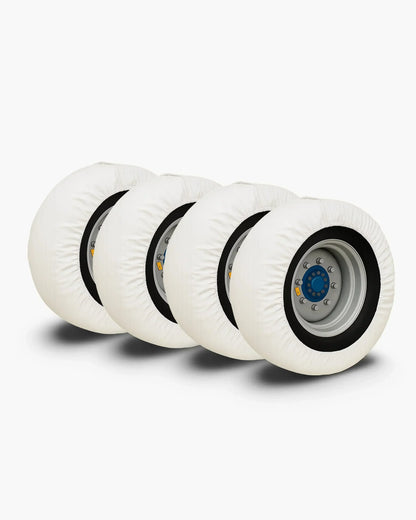 Wheel cover set for telehandlers